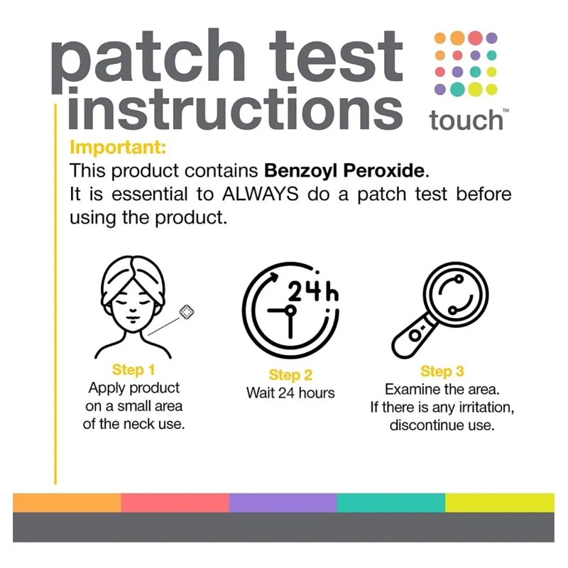 Touch Benzoyl Peroxide 2.5% Tratamiento Contra Acné En Gel