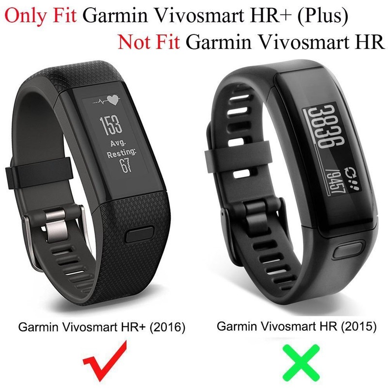 ZSZCXD Band for Garmin vivosmart HR+, Silicone Strap Replacement Wristband