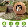 Yeqqzq Coconut Hut Hamster House Bed, Coconut Shell House for