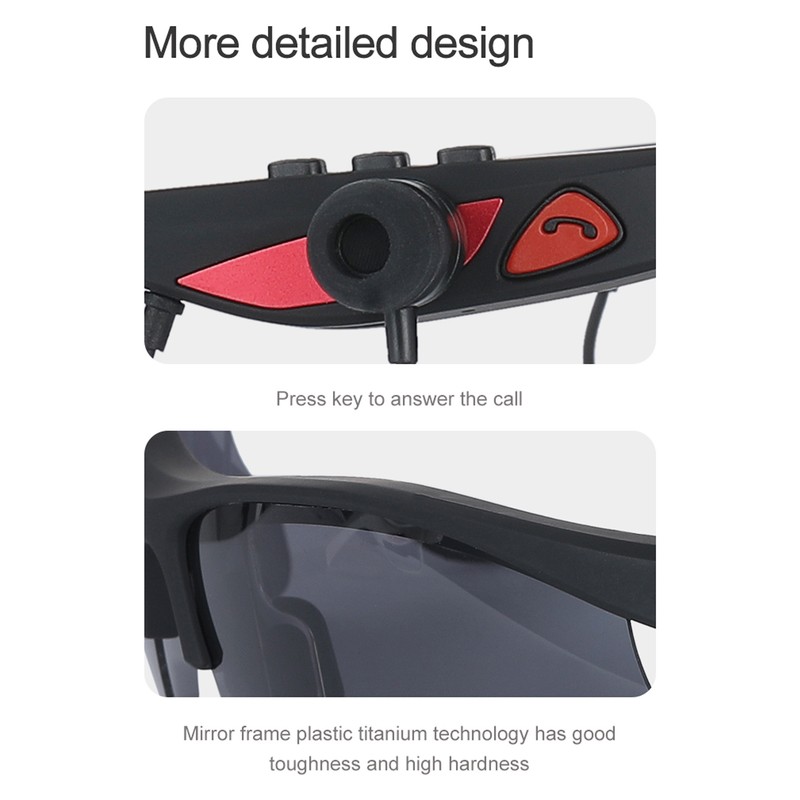 Bluetooth Sound Smart Glasses Polarized Lenses Stereo Support Selfie Music