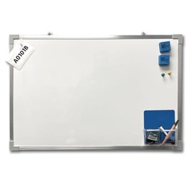 Flipside Products 24" x 36" Magnetic Dry Erase Aluminum Framed Board, Hangable Whiteboard, Dry Erase For Wall, Classroom, Home, Office