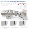 Chibery 50 Pack Full Overlay Soft Close Concealed Frameless Cabinet