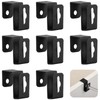 Hicarer 8 Pcs Metal Hanging File Bracket Clips Storage Hanging