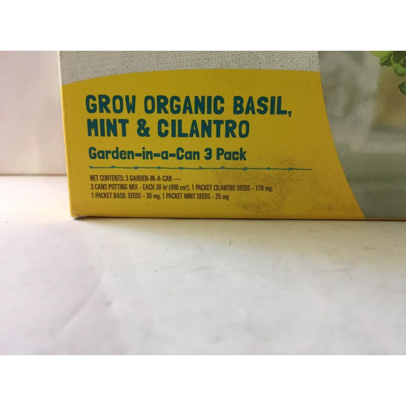 Back to the Roots Kitchen Herb Garden Grow Kits,Basil/Cil