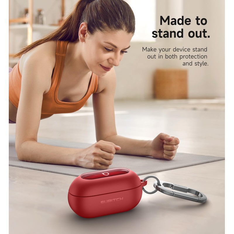 SURITCH Magnetic Case Compatible with Beats Solo Buds,Rugged Shockproof Protective