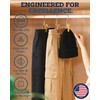 60 Pack Gold Boot Hangers for Closet, Clips Hangers with