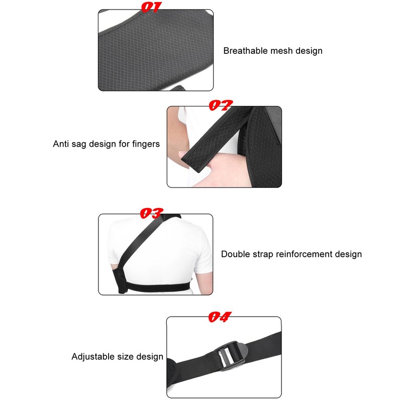 Arm Sling for Shoulder Injury Breathable Lightweight Adjustable Arm Sling