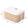 LOEZ 4-Layer Food Storage Container, Stackable Snack Container with Lid,
