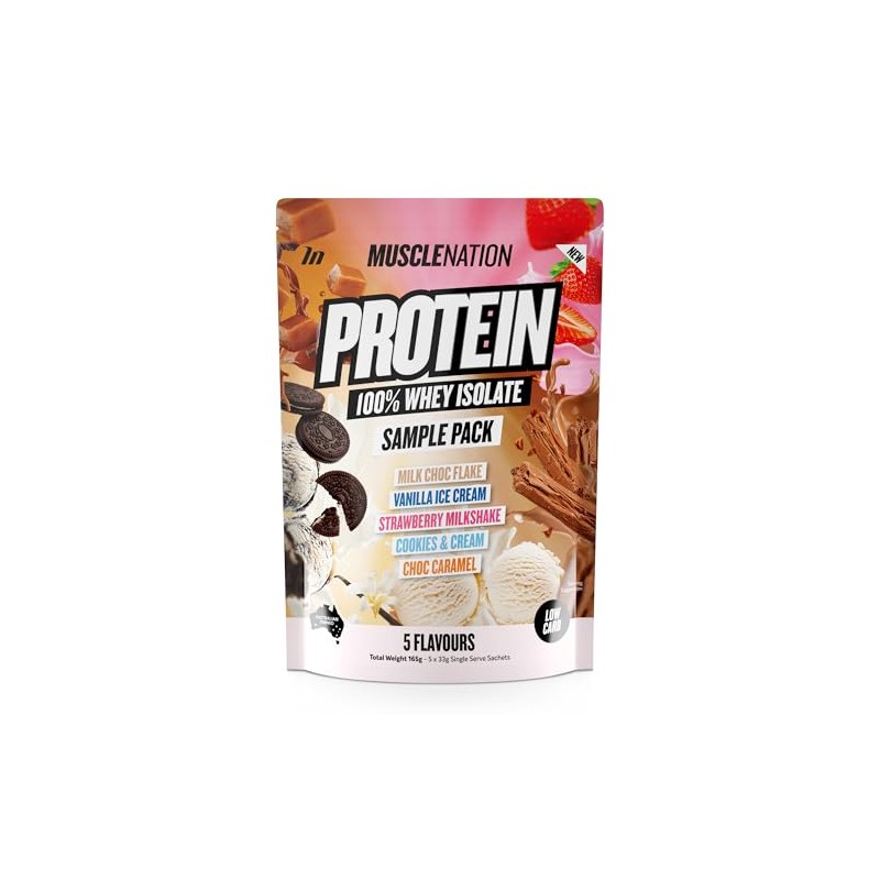 Muscle Nation Variety Pack - 5 x 33g Multiple Flavours