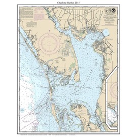 Charlotte Harbor 2015 - Gasparilla - Punta Gorda - Cayo Costa - Port Charlotte - Nautical Map Florida Custom Print - 1:80000 11426 - Reprint