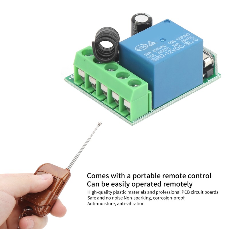 DC 12V Single Channel Relay Module RF Wireless Switch Receiver