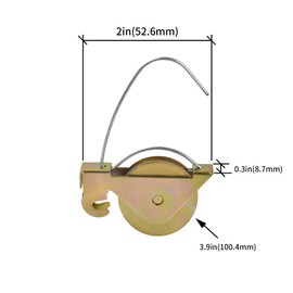 2-Pack Sliding Screen Door Rollers - Compatible with KDEX20 Series KD Screen Doors | Durable 1-1/4" Steel Ball Bearing Tension Wheels for Smooth Glide & Easy Replacement