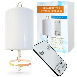 Hippolytusiart Disco Ball Motor Wind Spinner Mirror Ball Hanging Display Motor Rotating Motor,Garden Decor Motor for Wind Chimes,with Mini Remote Controller for Battery Operated Motor-20 RPM