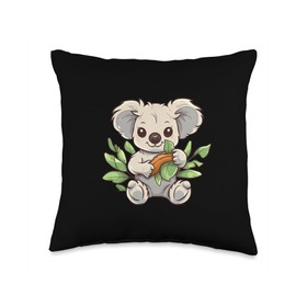 Eucalyptus Nipple Bottle Bärig Koala Cartoon Baby Koala Bearkoala Throw Pillow, 16x16, Multicolor