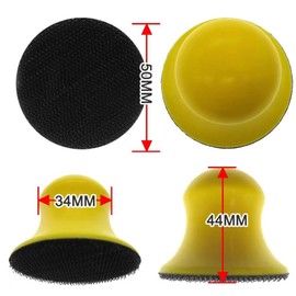 Docache Pack of 4 2 inch hook and loop hand sanding block polishing, hand sanding block, comfortable grip, dust-free hand sanding block for polishing wood for household cleaning