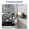 Joyan Magnetic Shelf, Kitchen Organiser, Black Spice Rack, Magnetic, Space-Saving