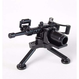 BrickArms Minifig.Cat WW2 M2 Machine Gun with Tripod Weapon for Clamping Block Figures