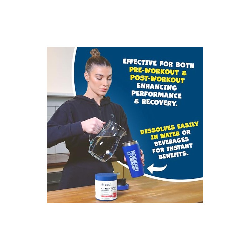 Applied Nutrition Creatine Monohydrate Powder for Strengh, Muscle, Power &