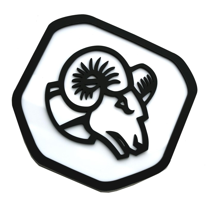 1pc New Custom Rear Tailgate Ram Emblem 3D Badge Compatible