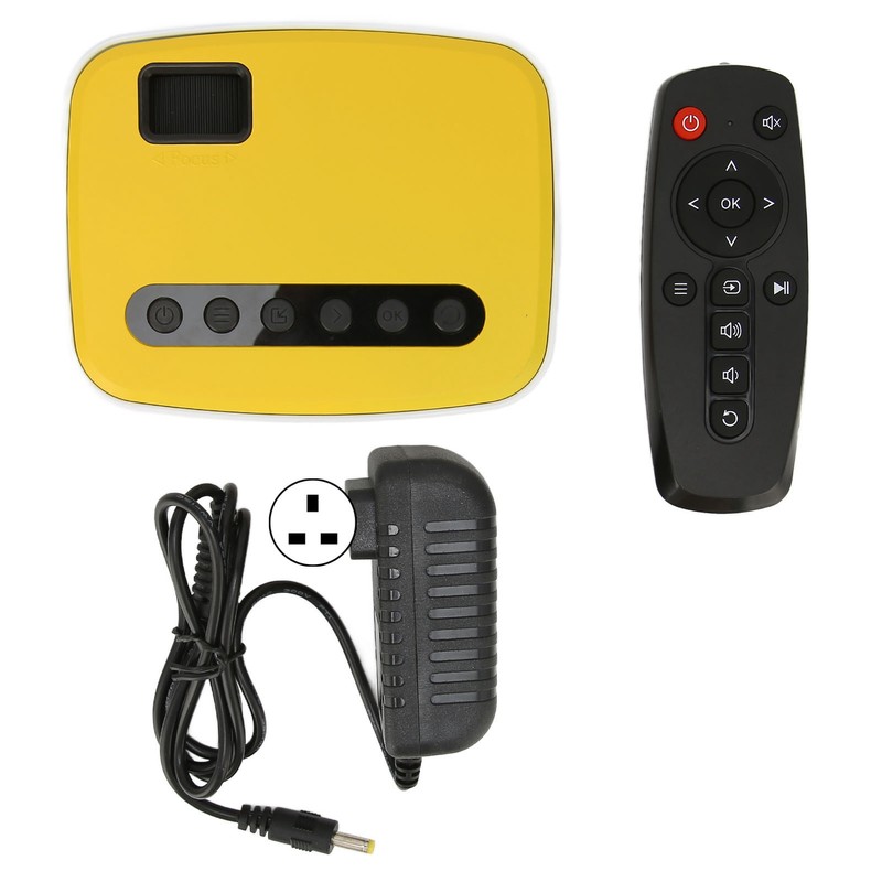 Mini Projector LED WiFi USB Connection 1080P Inbuilt Speaker Portable