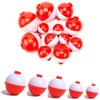 PmLwakiR 20 Pcs Fishing Snap On Floats Bobbers 5Size Various