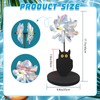 YIBOBO Floating Reflective Pinwheels for Pool, Owl Shape to Scare