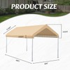 10x20FT Carport Replacement Canopy Top Cover, Garage Top Shelter Cover