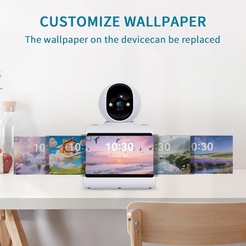 CIAJIE Two Way Video Camera,Indoor Home Security Cameras Pet Dog