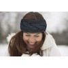Neverless® Warm Women's Knitted Headband Fleece Lining Cable Knit Ear