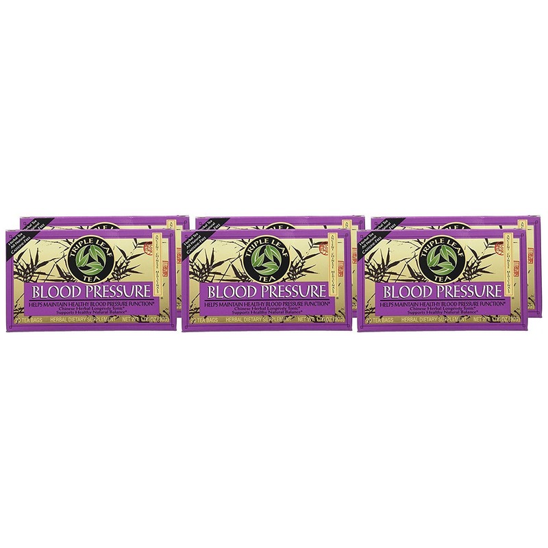 Triple Leaf Tea, Tea Bags, Blood Pressure, 1.06-Ounce Bags, 20-Count