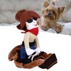 Cowboy Pet Costume Breathable Comfortable Polyester Dog Cloth Decorative Funny