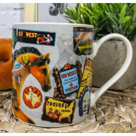 Trail Of Painted Ponies Westward Ho! Western Travelling Horse Ceramic Mug Cup