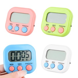 4 Multifunctional Timers, Kitchen Cooking, Children's Teeth Cleaning, Egg Timer, Digital Timer, Countdown Timer, Daily Essentials