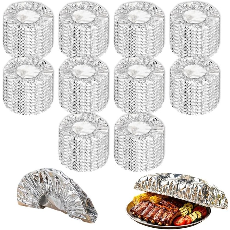 Cubierta Elástica de Papel de Aluminio para Alimentos, Cubierta Reutilizable