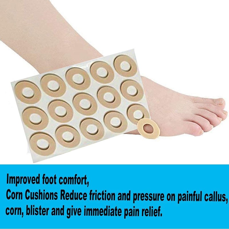 Mcvcoyh 72 Pads Soft Callus Cushions Pads Toe and Foot