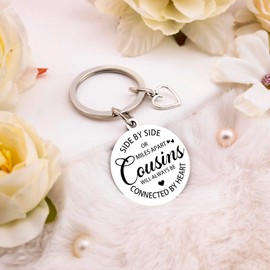 OZUEMUL Cousin Gifts for Women Men Best Cousins Gifts I Love You Keychain Inspirational Gift for Women Funny Gift for Cousin Sister Brother Birthday Valentines Day Thanksgiving Christmas keychain