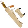 Bantoro Beige Leather Archery Arm Guard – Adjustable Forearm Bracer