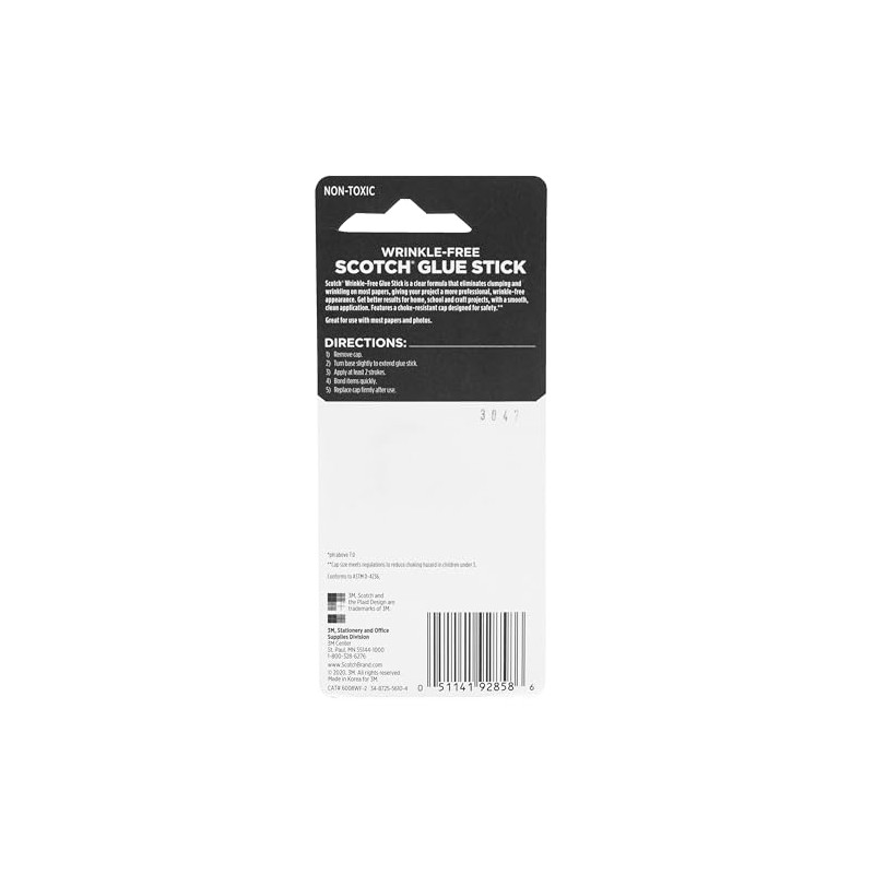 Scotch Wrinkle-Free Glue Sticks, 2 Pack, .27 oz Each