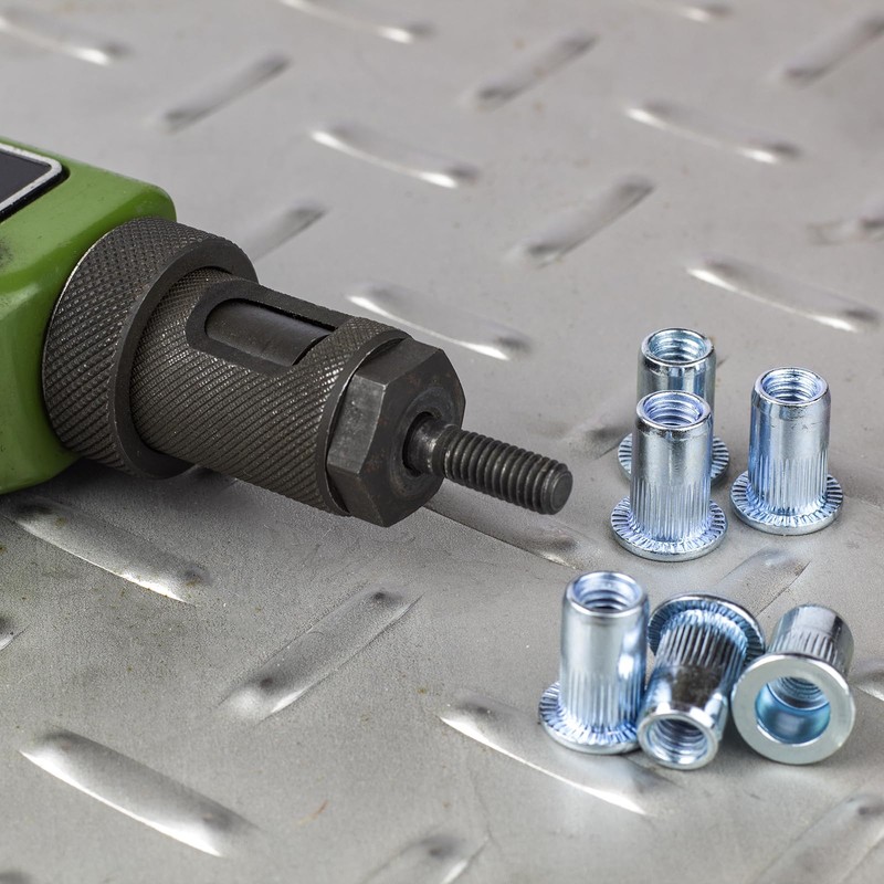 sourcing map M3 Rivet Nuts, 150pcs Zinc Plated Carbon Steel