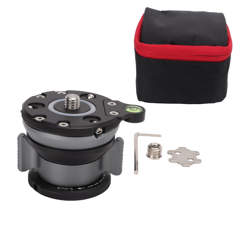 Aluminum Alloy Tripod Leveling Base with Bubble Level for Nikon