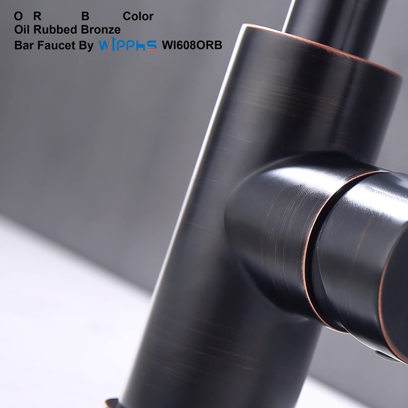 Oil Rubbed Bronze Bar Faucet Single Hole, WiPPhs ORB Wet