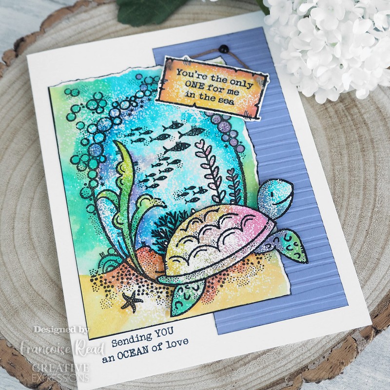 Francoise Collection - Underwater Oval Frame - Clear Stamp Set