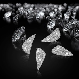 Jaronx Compatible with Hyundai Bling Steering Wheel Emblem 2013-2019, Sparkly Diamond Logo Overlay Bling Accessories Compatible with Hyundai Elantra Sonata IX35 IX25 Tucson Verna MISTRA Accent Nexo