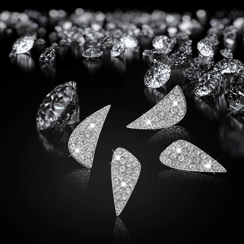 Jaronx Compatible with Hyundai Bling Steering Wheel Emblem 2013-2019, Sparkly