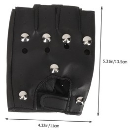 GANAZONO 1pair Fingerless Gloves Men Bike Gloves for Men Warm Performance for Winter Riding