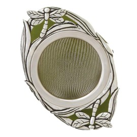 Basic Spirit Colador de té decorativo, diseño de libélula – regalo para amantes del té, decoración única para el hogar para cócteles, té, hierbas, café y bebidas