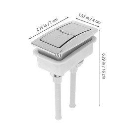 HOMSFOU Buttons Dual Flush Button Toilet Push Button Toilet Water-Saving Accessory Sanitary Toilet Button Water Tank Square Button Accessories Suite Sanitary Ware Mp114 Square Press Abs