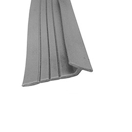 Angled Gray Framed Shower Door Tear-Away Strike Vinyl - 36" Long