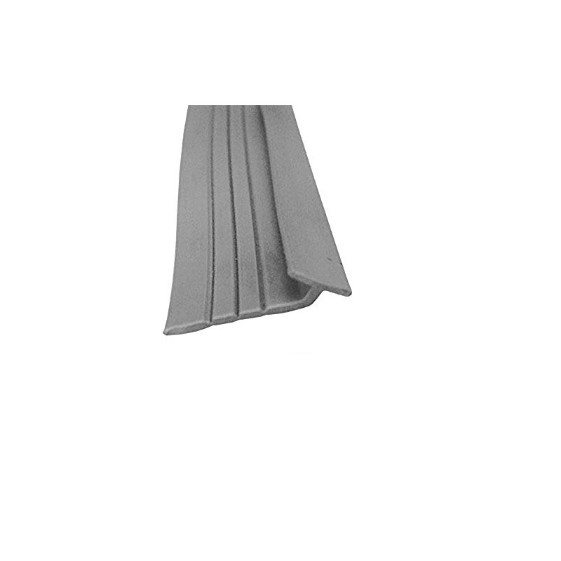 Angled Gray Framed Shower Door Tear-Away Strike Vinyl - 36"