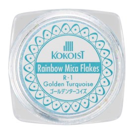 Kokoist Rainbow Mica Flakes R-1 0.2g Golden Turquoise Art Supplies Zai